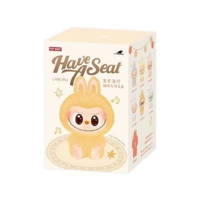 Original Authentic Popmart Labubu Monsters Exciting Macaron Seat Blind Box Figure Plush Doll Cute Toys Mystery Boxes