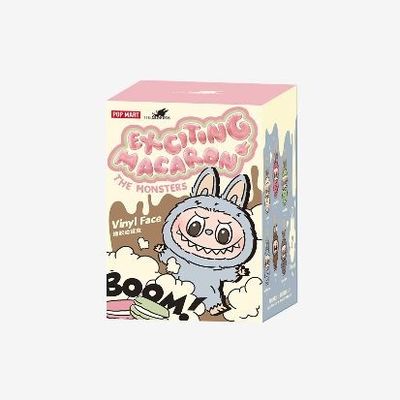 Original Authentic Popmart Labubu Monsters Exciting Macaron Seat Blind Box Figure Plush Doll Cute Toys Mystery Boxes