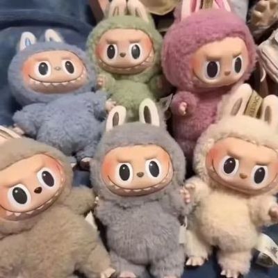 Original Authentic Popmart Labubu Monsters Exciting Macaron Seat Blind Box Figure Plush Doll Cute Toys Mystery Boxes