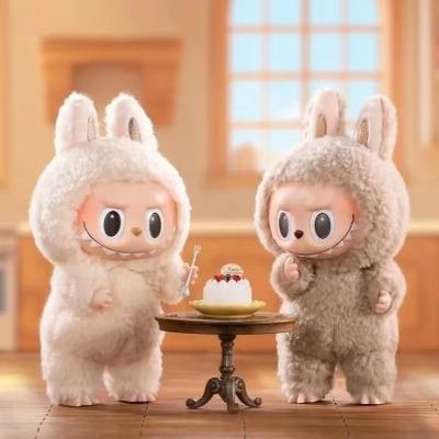 Original Authentic Popmart Labubu Monsters Exciting Macaron Seat Blind Box Figure Plush Doll Cute Toys Mystery Boxes