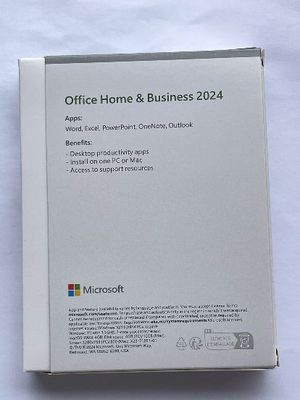 Office Home And Business 2024 Office HB 2021 Medialess Box Full Package Binding Key Retail Box