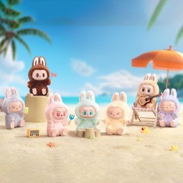 Original Authentic Popmart Labubu Monsters Exciting Macaron Seat Blind Box Figure Plush Doll Cute Toys Mystery Boxes