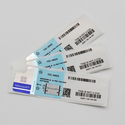 100% Online Activation Microsoft Windows 10 PRO Key Laptop Software Sticker