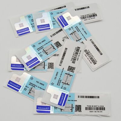 100% Online Activation Microsoft Windows 10 PRO Key Laptop Software Sticker