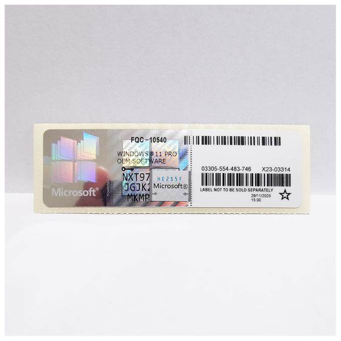 Win 10 Win 11 Professional Win 10 Win 11 Pro COA Sticker Retail Key 6 Months Warranty 4