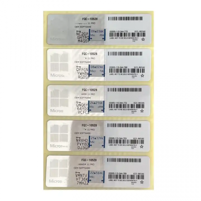 New Win 11 Pro Oem Coa Sticker 100% Online Active Free Ship